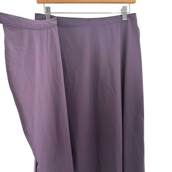 Athleta Grace Wrap Skirt in Deep Crocus Violet Balletcare Midi Skirt Size Small - Picture 7 of 13
